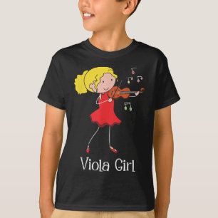 Viola Girl - Violist Symphony Band Jazz Music Kärl T Shirt