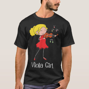 Viola Girl - Violist Symphony Band Jazz Music Kärl T Shirt
