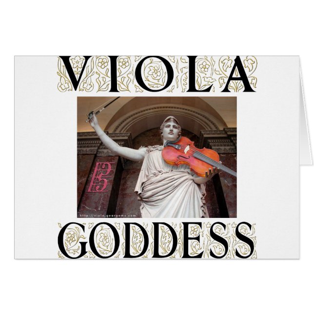 Viola Goddess Hälsningskort (Framsidan Horizontal)
