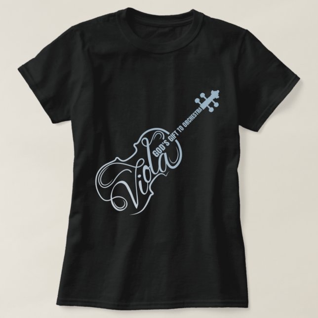Viola Guds gåva till Orchestra Viola Instrument Lo T Shirt (Design framsida)