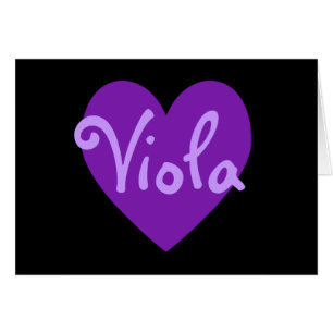 Viola i Lila Hälsningskort