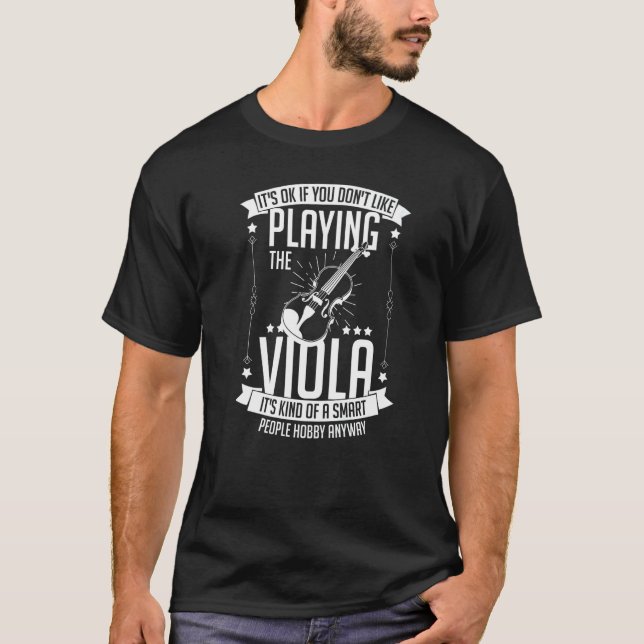 Viola Instrument Music Notes Player Lesson Beginne T Shirt (Framsida)