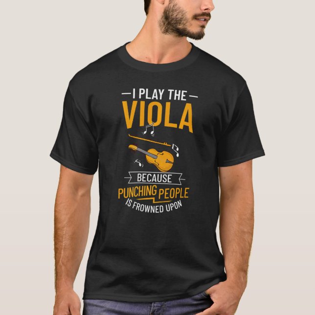 Viola Instrument Music Notes Player Lesson Beginne T Shirt (Framsida)