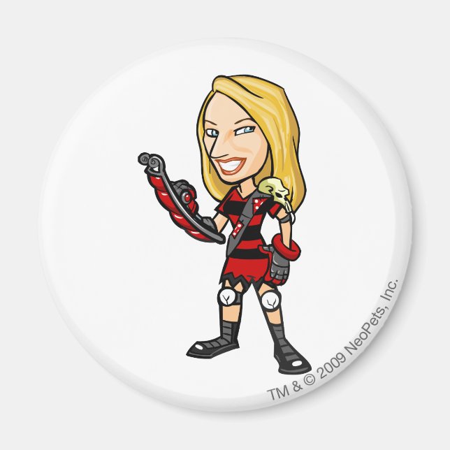 Viola Krawk Island Staff Player Magnet (Framsidan)