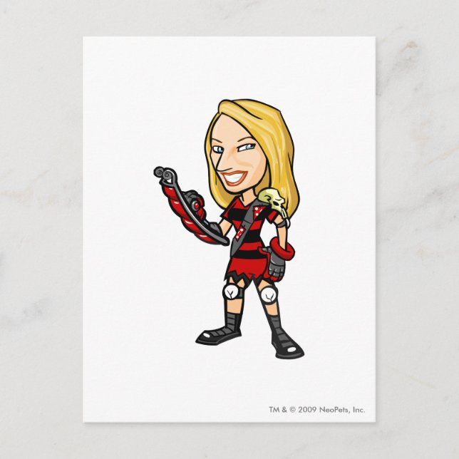 Viola Krawk Island Staff Player Vykort (Framsida)