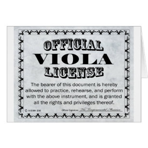 Viola License Hälsningskort