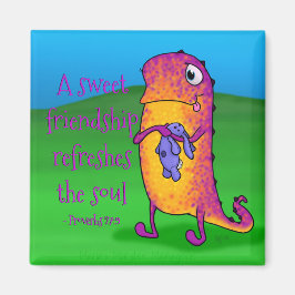 Viola monstret, med citat magnet