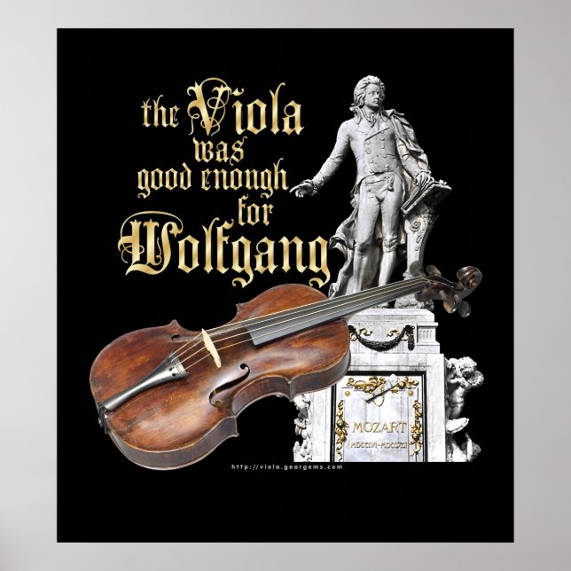 Viola & Mozart Poster (Framsidan)