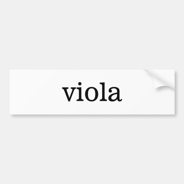 Viola Music Bildekal (Framsidan)