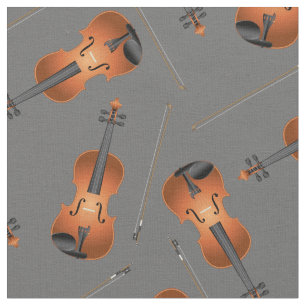 Viola Music Musician Room Decor Grått Tyg