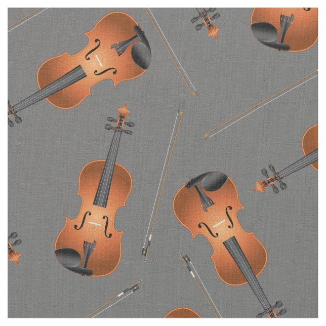 Viola Music Musician Room Decor Grått Tyg (Närbild)
