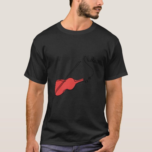 Viola Musiker Orkester Enradig Viola T Shirt (Framsida)