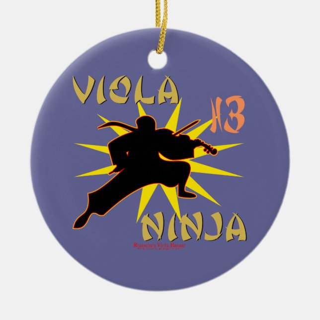 Viola Ninja Julgransprydnad Keramik (Framsidan)