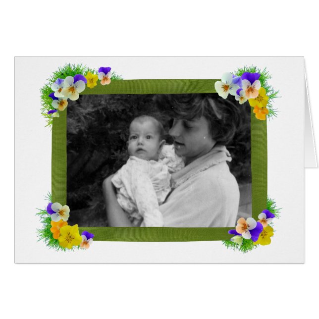 Viola Photo Card Hälsningskort (Framsidan Horizontal)