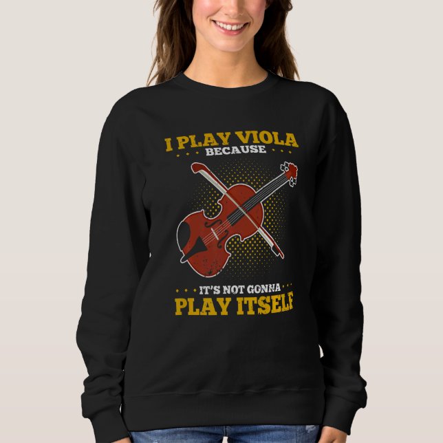 Viola Play Viola Music Violist Player Orchestra Vi T Shirt (Framsida)