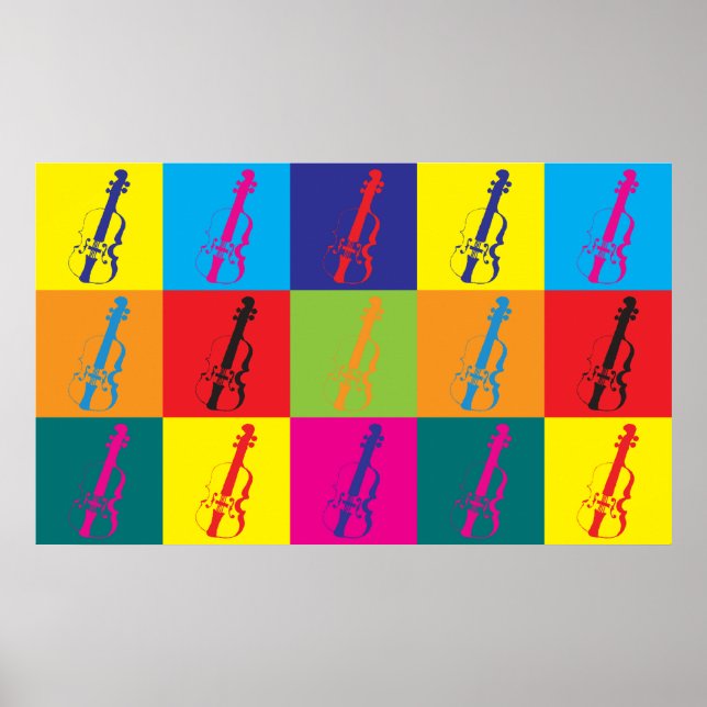 Viola Pop Art Poster (Framsidan)
