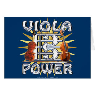 Viola Power Hälsningskort