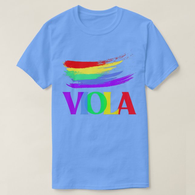 Viola Pride T Shirt (Design framsida)