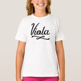Viola Retro-text - musikband T Shirt