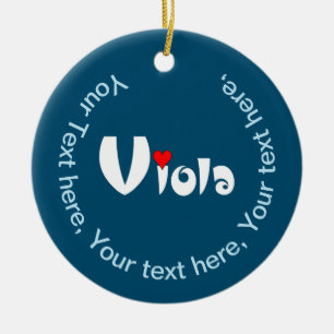 Viola Small Heart Julgransprydnad Keramik