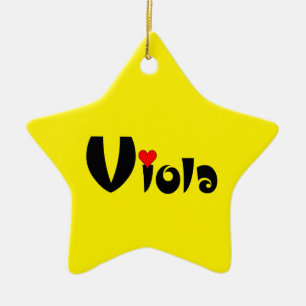 Viola Small Heart Julgransprydnad Keramik