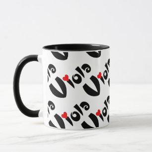 Viola Small Heart Mugg