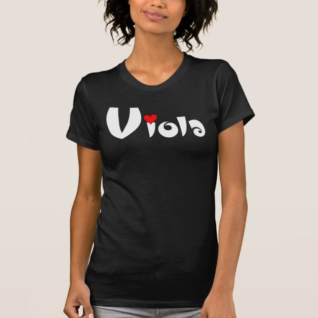 Viola Small Heart T Shirt (Framsida)