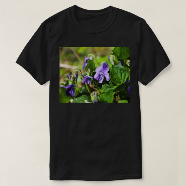 Viola sororia the Wood violet T Shirt (Design framsida)