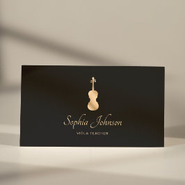 Viola Teacher Guld Professionell Visitkort