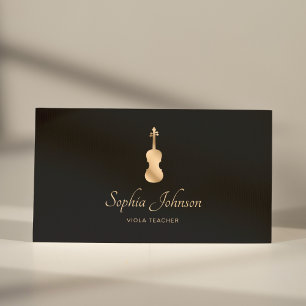 Viola Teacher Guld Professionell Visitkort