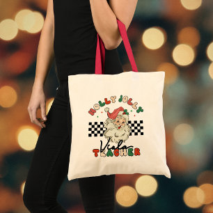 Viola Teacher Holly Jolly jul Music Santa Tygkasse