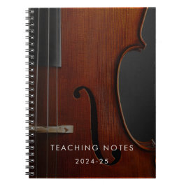 Viola Teacher Music Office Simple Modern Anteckningsbok