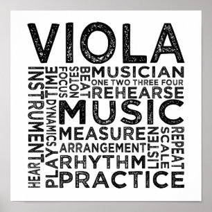 Viola Typografi Poster