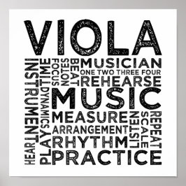 Viola Typography Poster