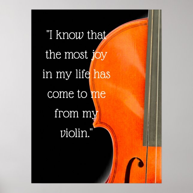 Viola & Violin Music Quote Poster (Framsidan)
