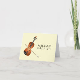 Viola Violin Music Teacher Musician Anteckningskort