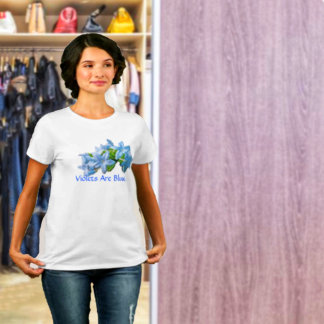 Violas är blå tee shirt