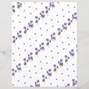 Violas och Bows Scrapbook Papper