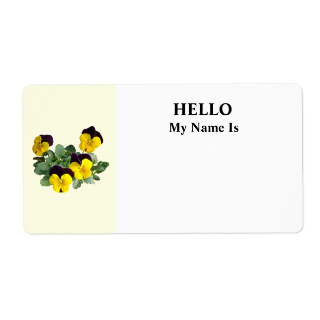 Violas Sorbet Yellow Jump Up Fraktsedel (Framsidan)