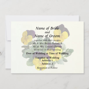 Violas Sorbet Yellow Jump Up Inbjudningar