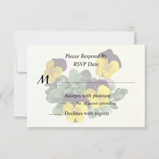 Violas Sorbet Yellow Jump Up OSA Kort (Framsida)