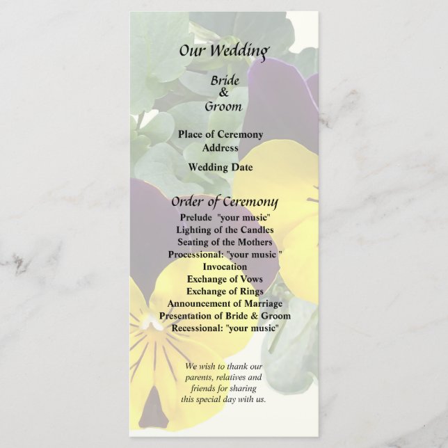 Violas Sorbet Yellow Jump Up Program (Framsida)