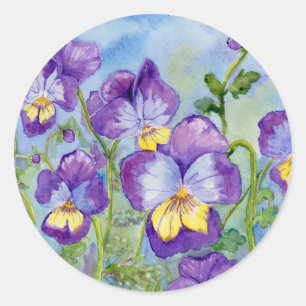 "Violas" Sticker Runt Klistermärke