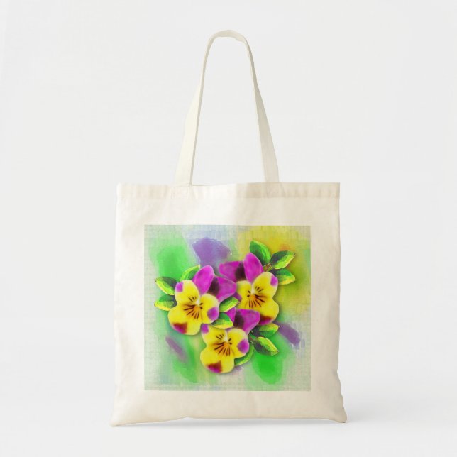 Violas Tote Bag Tygkasse (Framsidan)