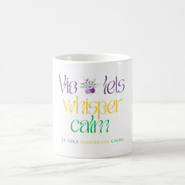 Violas Whisper Lugn - Bilingual Blommigt Art Print Kaffemugg
