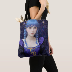 Violate the Cute Mörk Academia Girl Fantasy Art Tygkasse