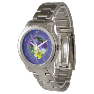 Violavildblommar Armbandsur