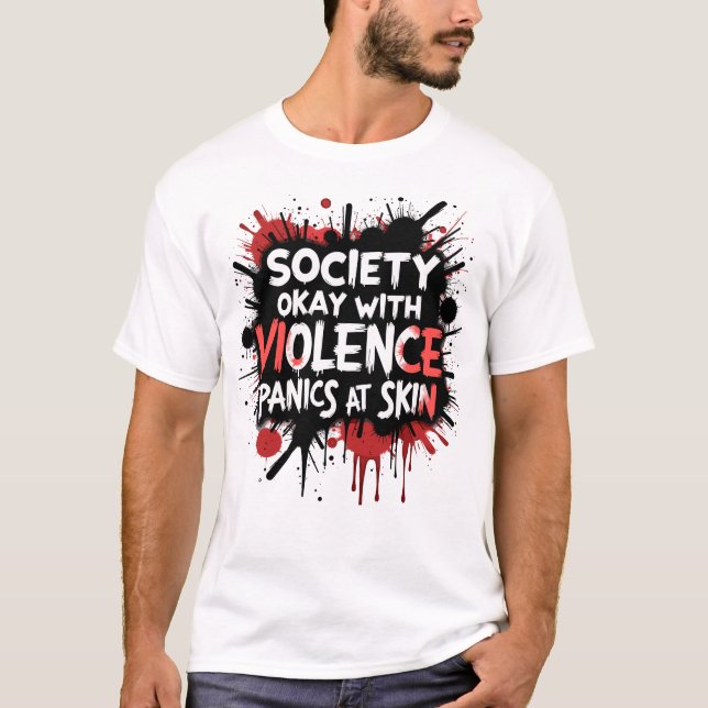 Violence vs. Skin Tee (Framsida)