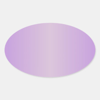 Violet 1 - Thistle och Lavender-övertoning Ovalt Klistermärke