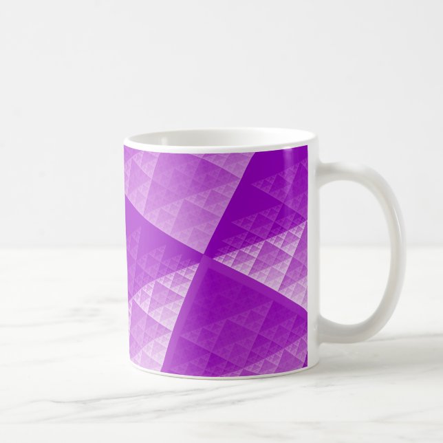 Violet abstrakt mönster kaffemugg (Höger)